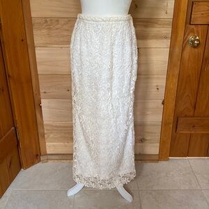 Vintage lace bohemian skirt 1960's.
